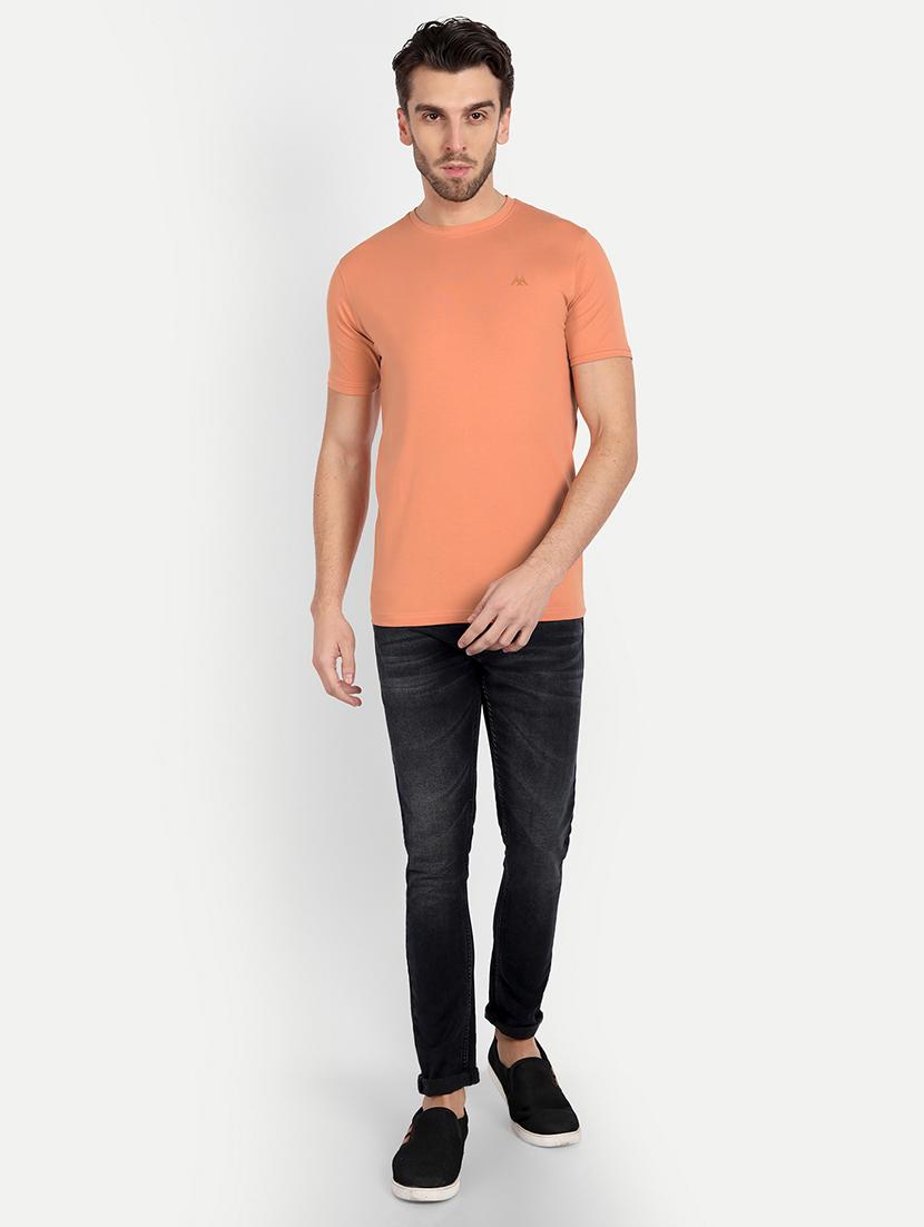men round neck solids t-shirt - 20131675 - Standard Image - 3
