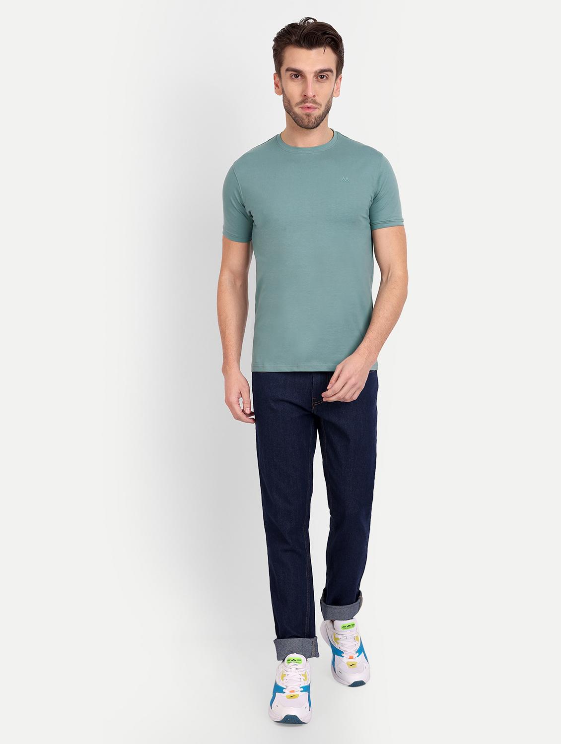 men round neck solids t-shirt - 20131676 - Standard Image - 3