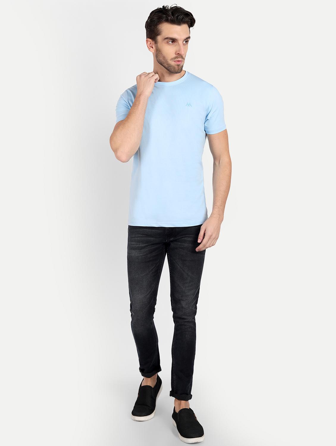 men round neck solids t-shirt - 20131677 - Standard Image - 3
