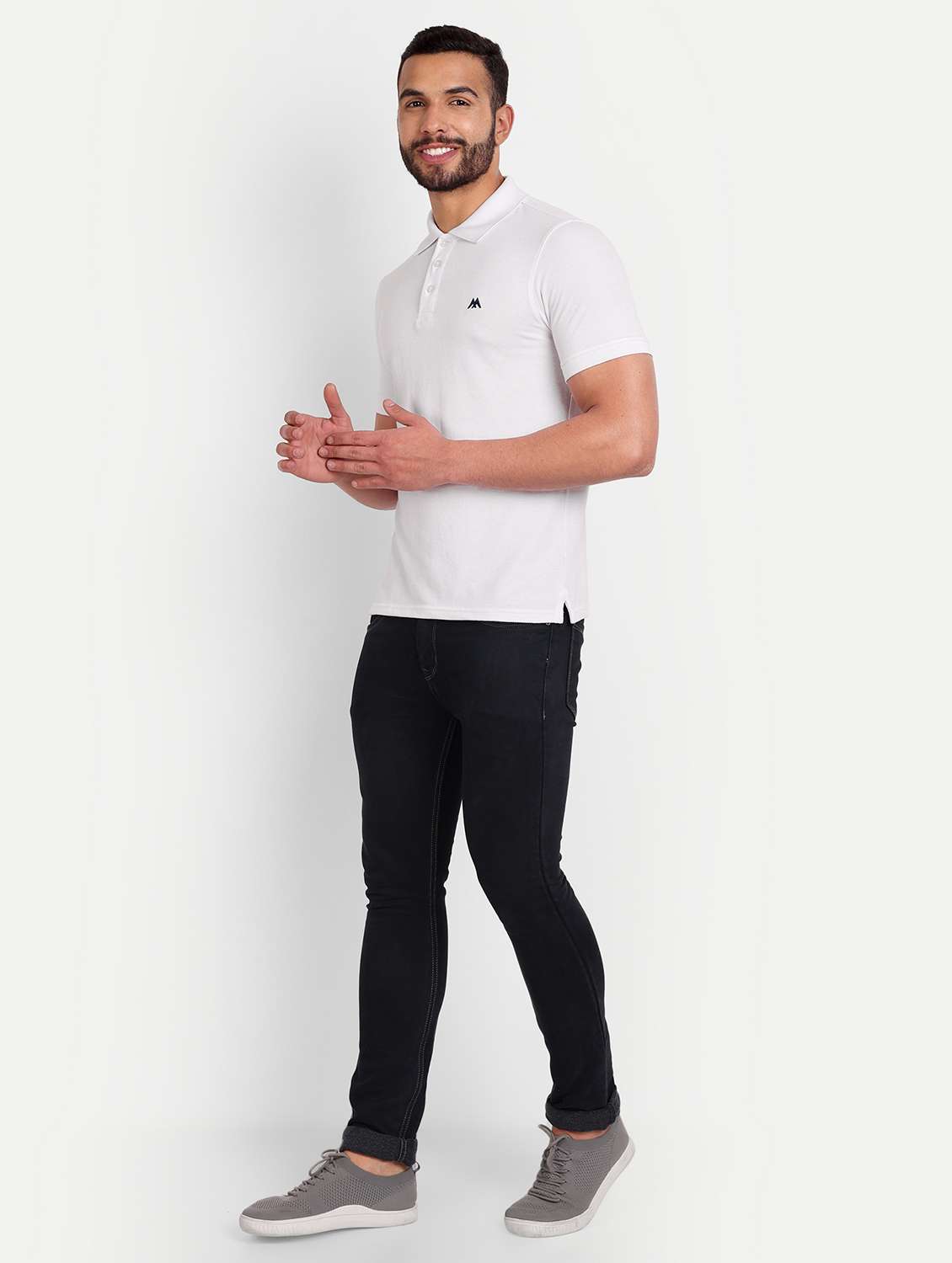 men polo neck regular t-shirt - 20131686 - Standard Image - 3