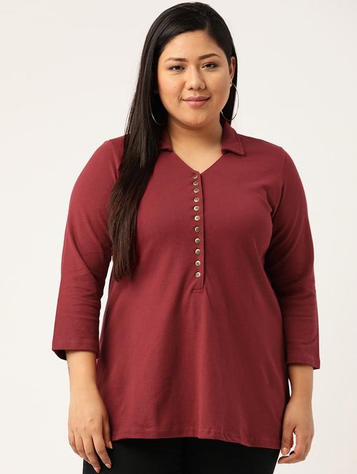 women's plain polo neck t-shirt - 20132134 - Standard Image - 0