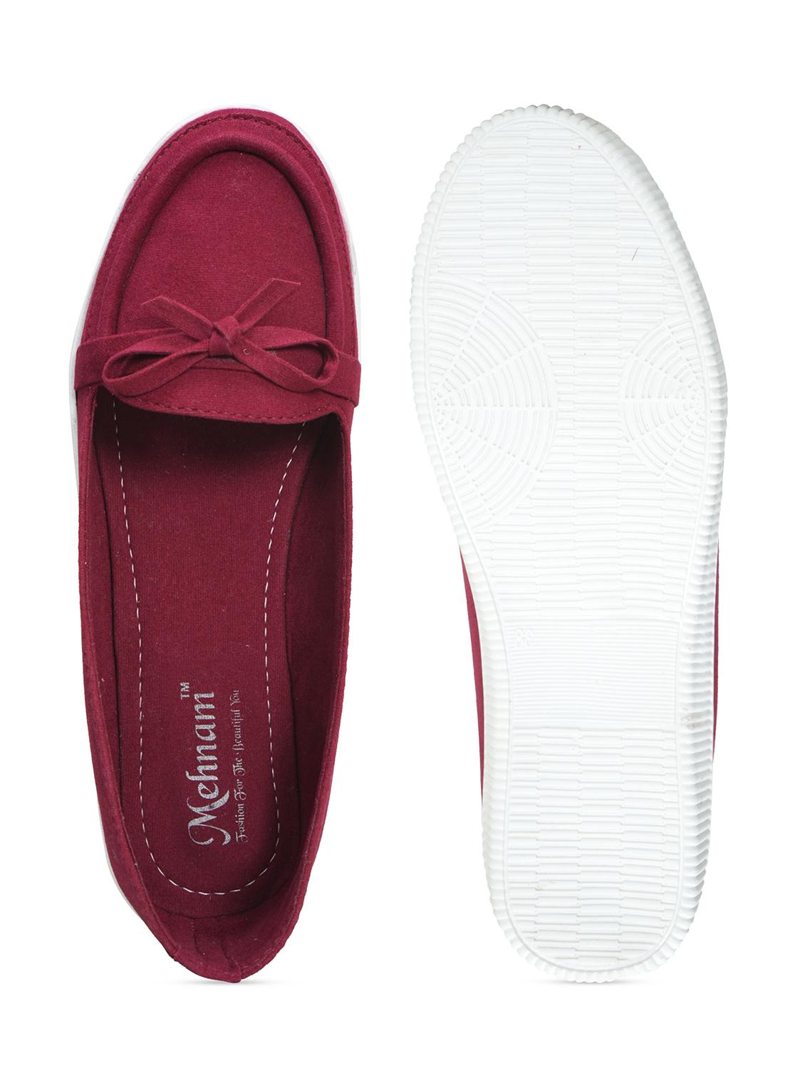 red slip on loafer - 20132204 - Standard Image - 3