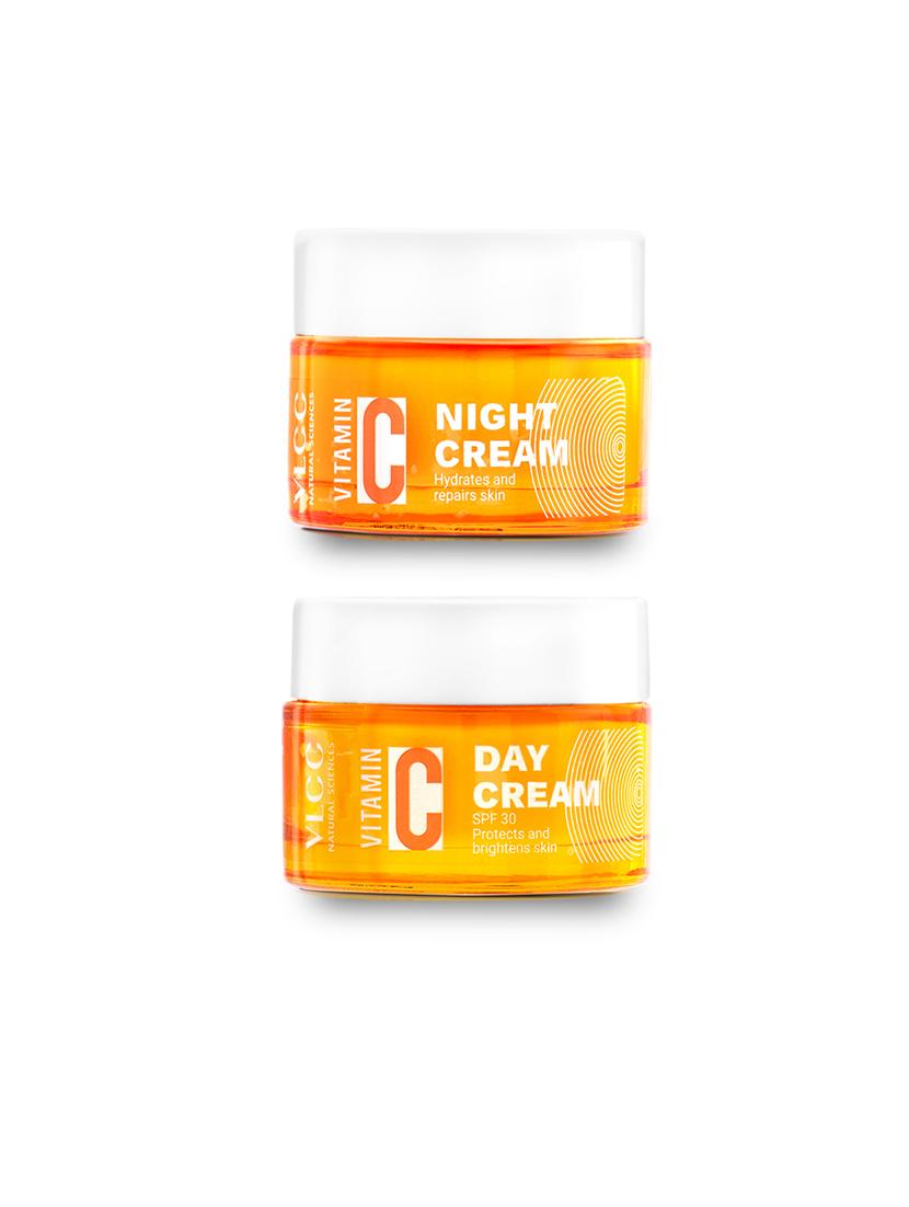 vlcc vitamin c premium day & night cream combo -50 g (pack of 2)