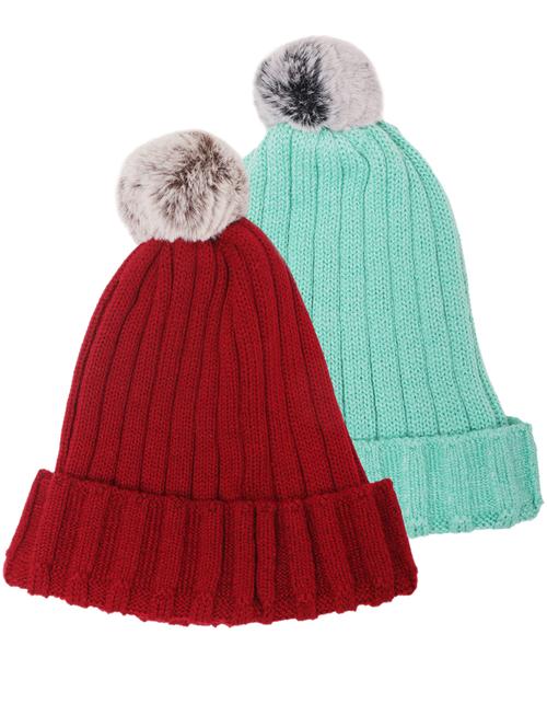 pack of 2 wool cap - 20132503 - Standard Image - 0
