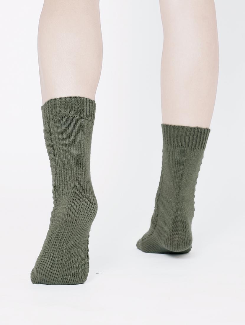 green above ankle length sock - 20132579 - Standard Image - 3