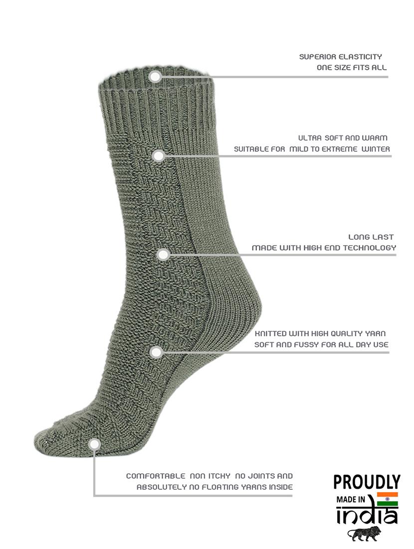 green above ankle length sock - 20132579 - Standard Image - 5