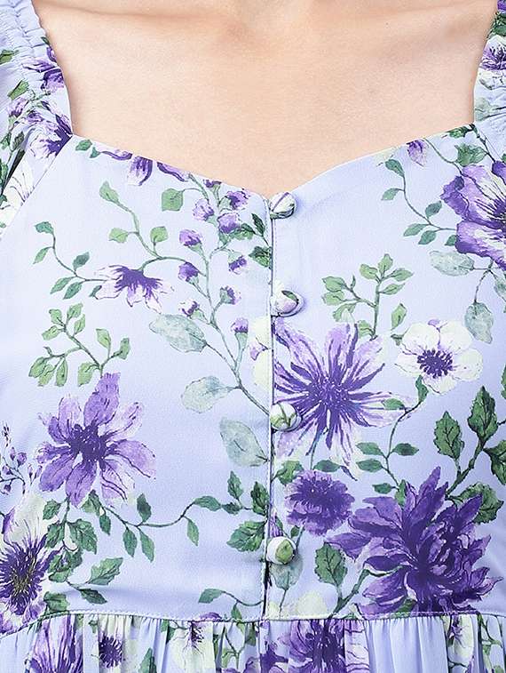 women's tiered dress floral dress - 20133082 - Standard Image - 3