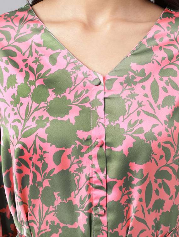 women's tiered dress floral dress - 20133088 - Standard Image - 3