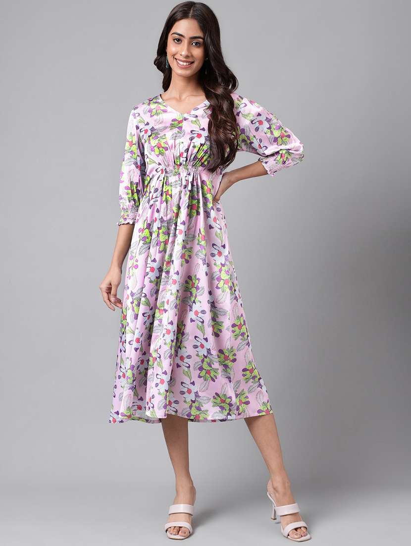 women's fit & flare floral dress