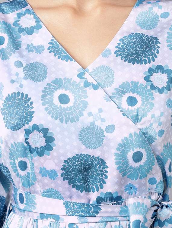 women's fit & flare floral dress - 20133092 -  Standard Image - 3