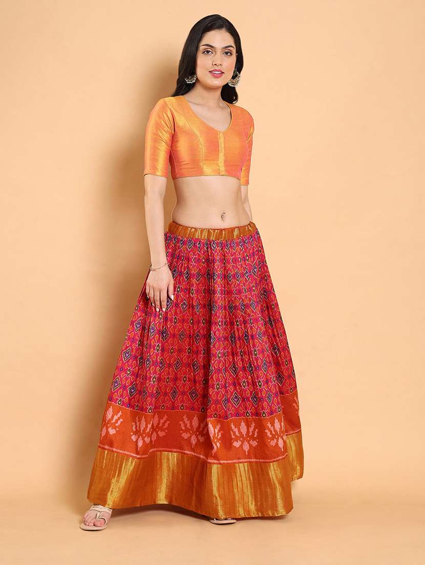 women solid silk blouse - 20133180 - Standard Image - 5