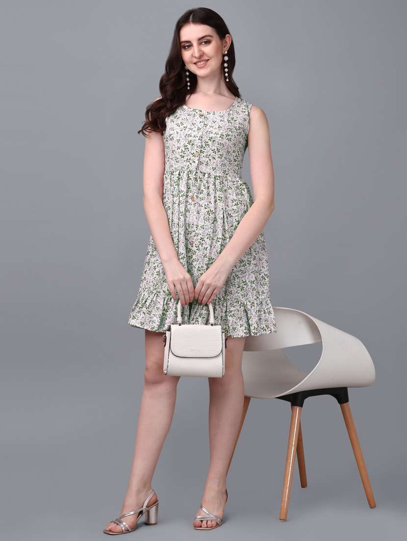 women's tiered dress floral dress - 20133416 - Standard Image - 3