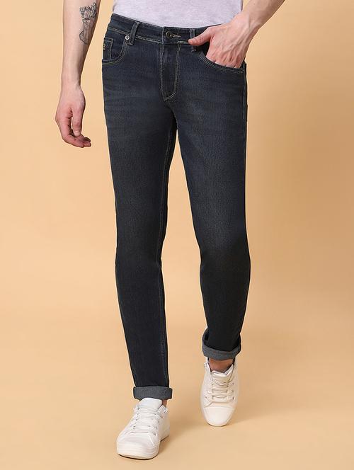 mens slim fit plain jeans - 20133480 - Standard Image - 0