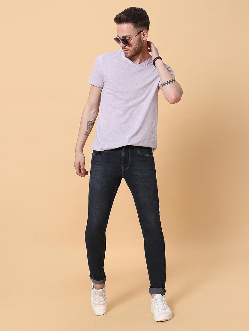 mens slim fit plain jeans - 20133480 - Standard Image - 3
