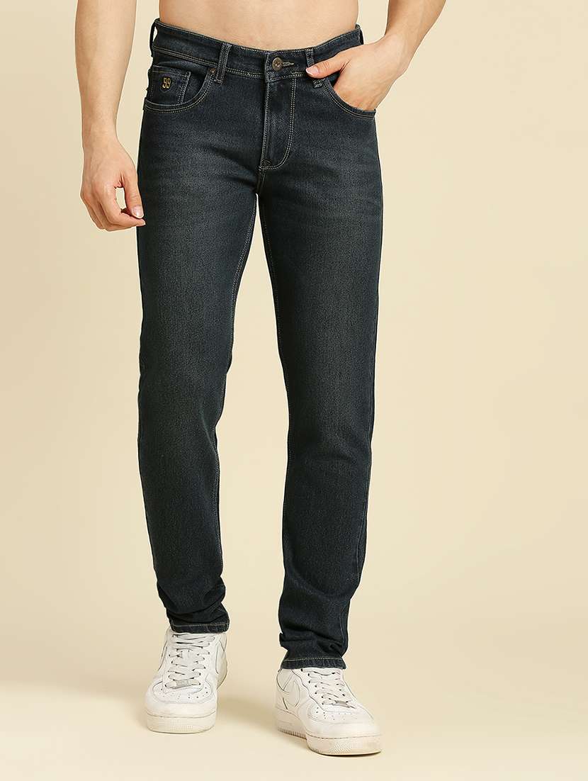 mens slim fit plain jeans