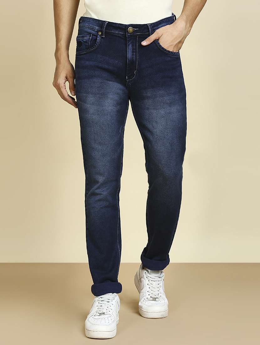 mens slim fit plain jeans