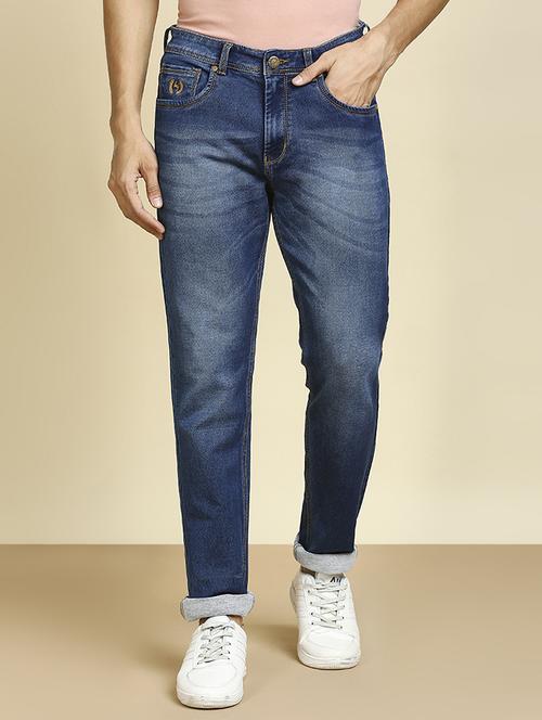 mens slim fit plain jeans - 20133489 - Standard Image - 0