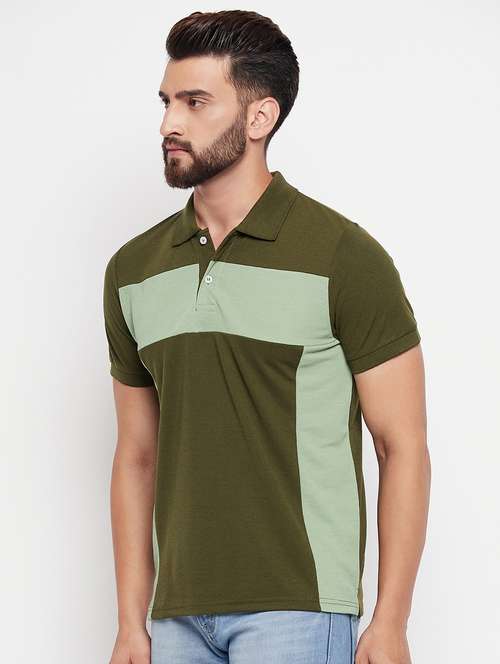 men's color block cotton polo t-shirt - 20133762 -  Standard Image - 0