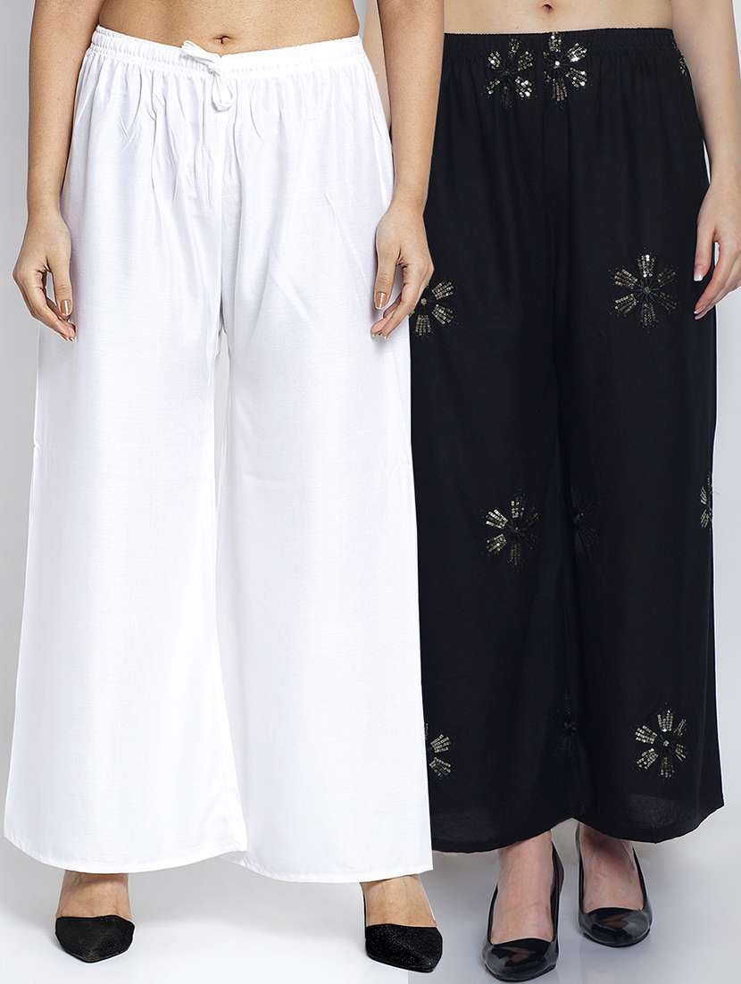 pack of 2 relaxed fit palazzos - 20134800 -  Zoom Image - 0