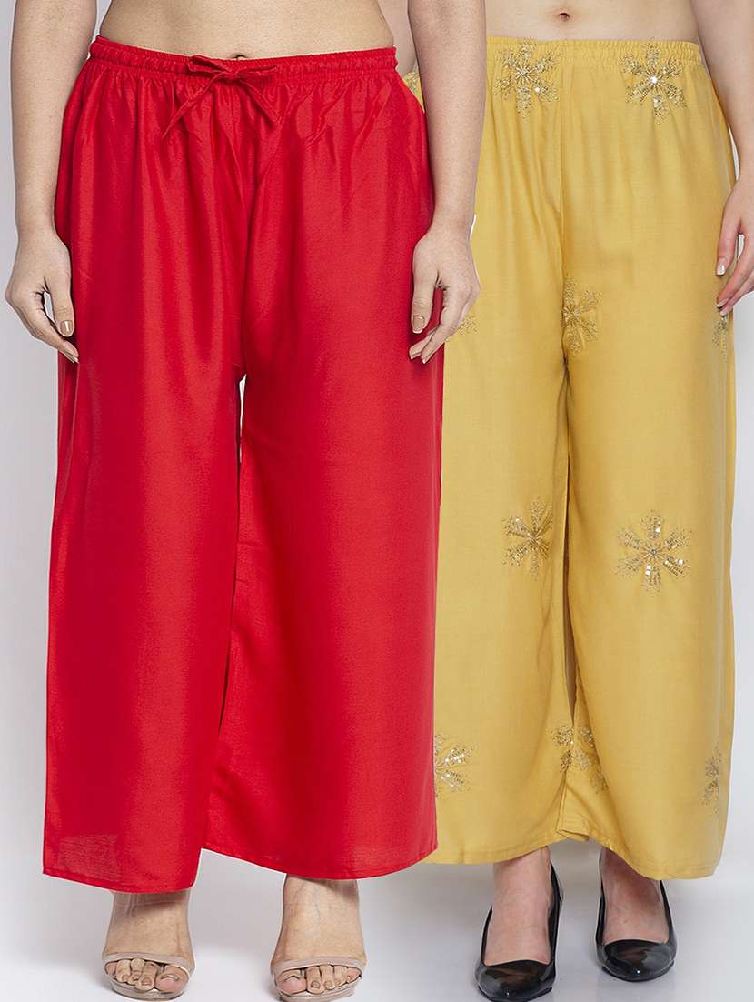 pack of 2 relaxed fit palazzos
