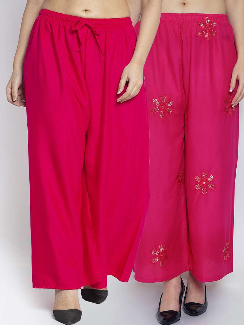 pack of 2 relaxed fit palazzos - 20134838 - Zoom Image - 0