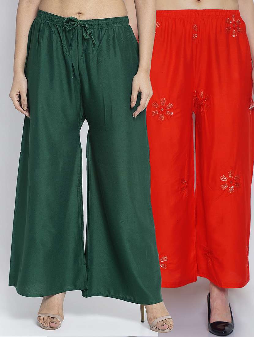 pack of 2 relaxed fit palazzos