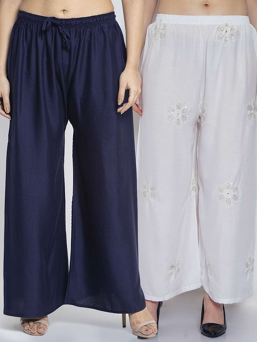 pack of 2 relaxed fit palazzos