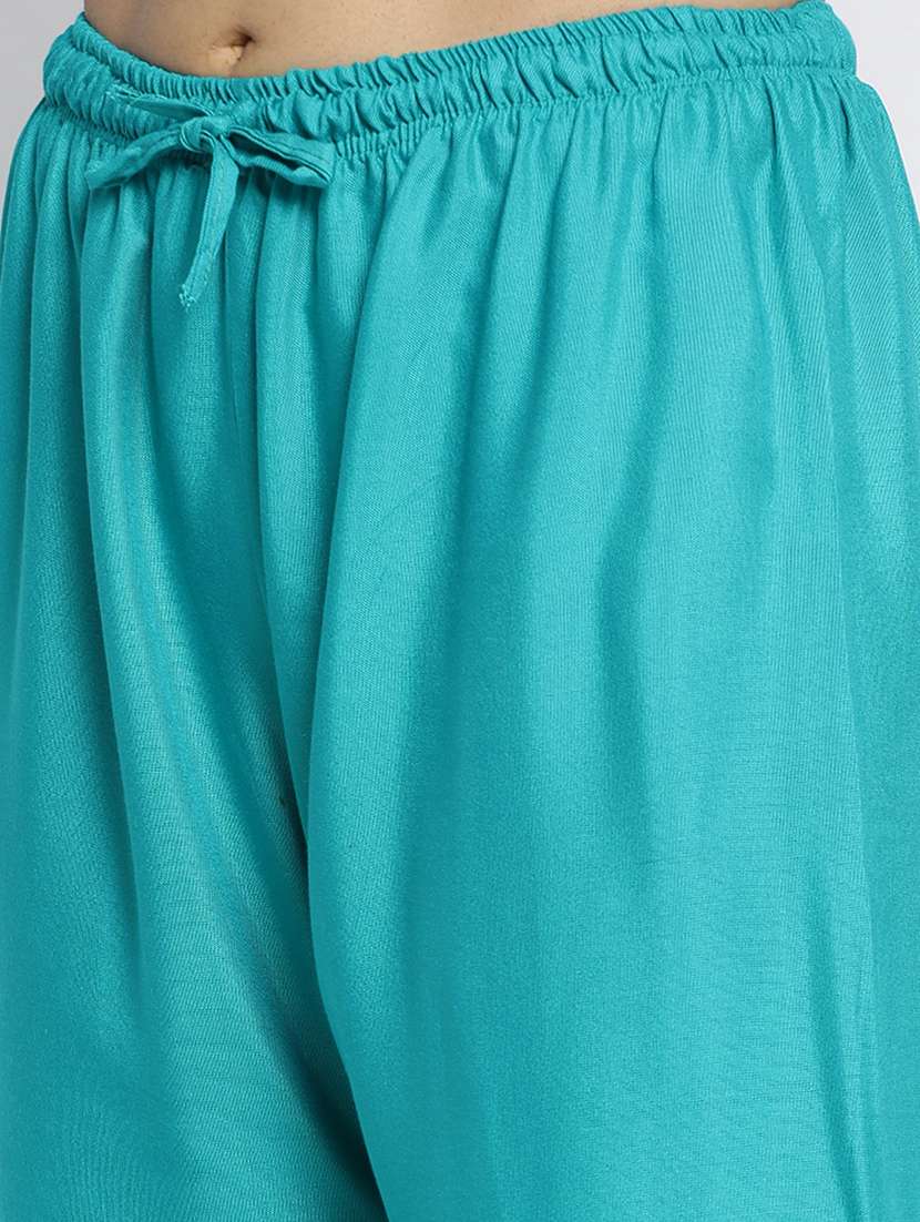 pack of 2 solid flared palazzo - 20134976 -  Standard Image - 5