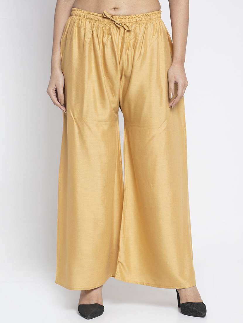 pack of 2 solid flared palazzo - 20135096 -  Standard Image - 3