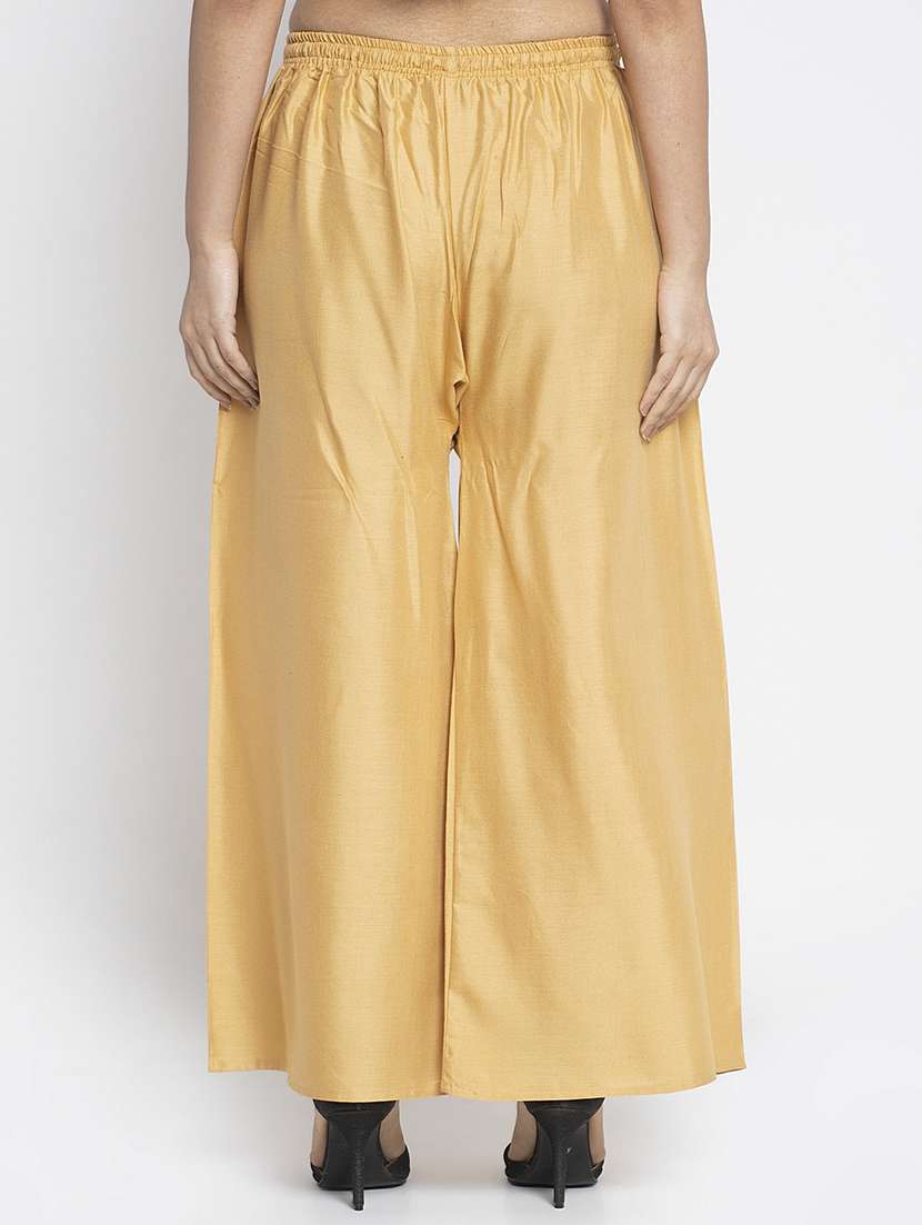 pack of 2 solid flared palazzo - 20135115 -  Standard Image - 3