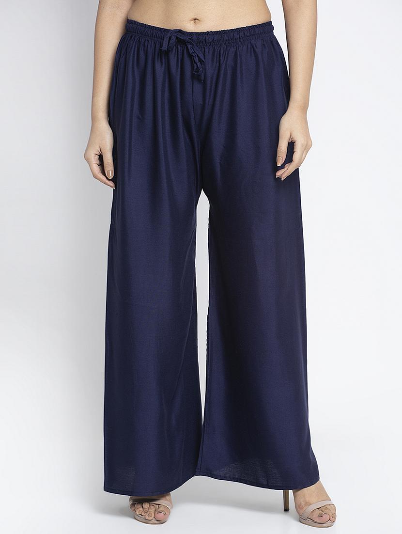 pack of 2 solid flared palazzo - 20135154 - Standard Image - 3