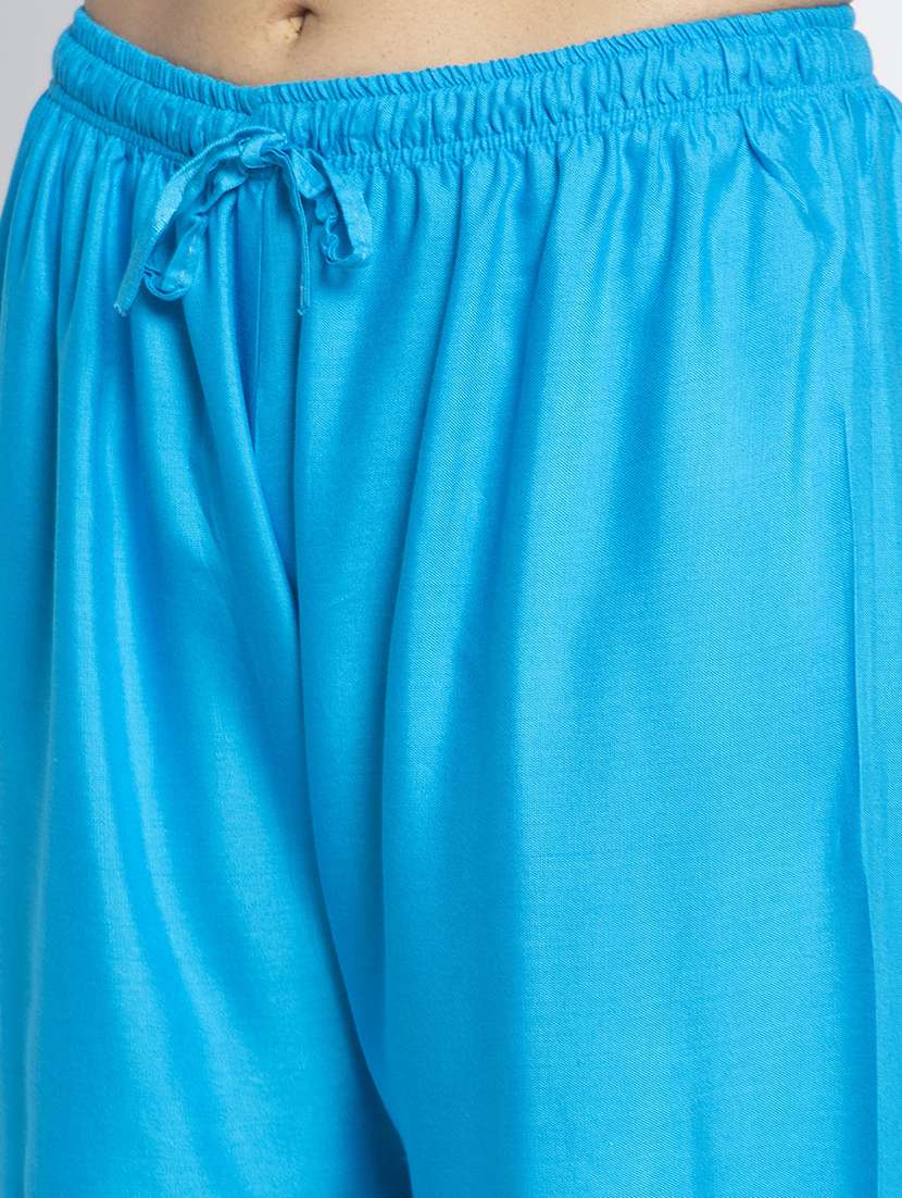 pack of 2 solid flared palazzo - 20135223 -  Standard Image - 5