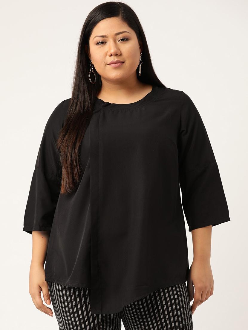 women's a line round neck top - 20135371 - Zoom Image - 0