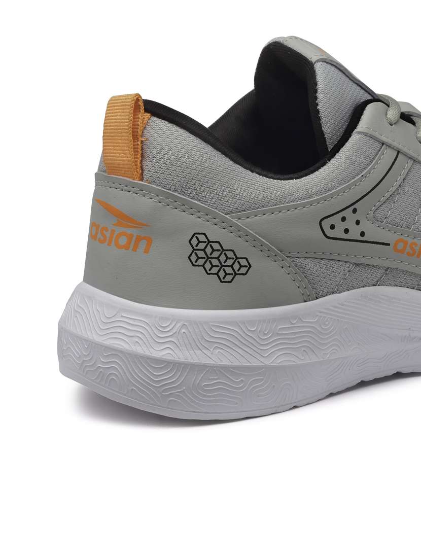 grey lace up sport shoes - 20135464 - Standard Image - 3
