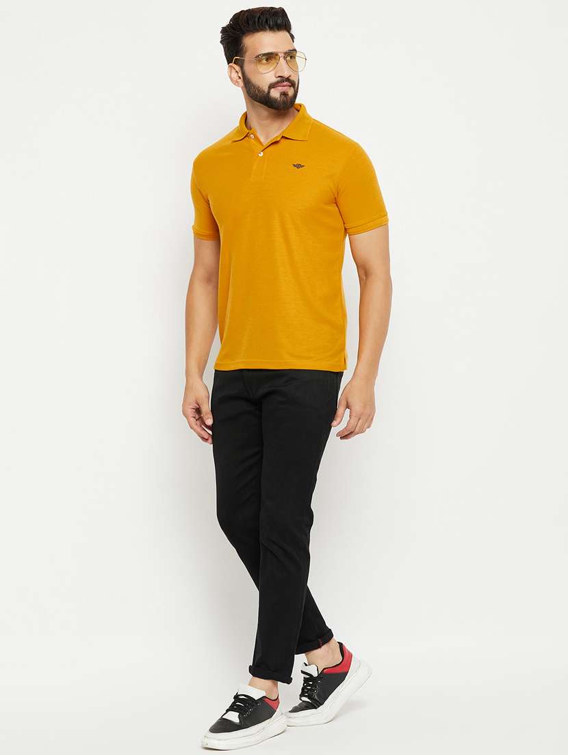 men solid polo t-shirt - 20136462 -  Standard Image - 3