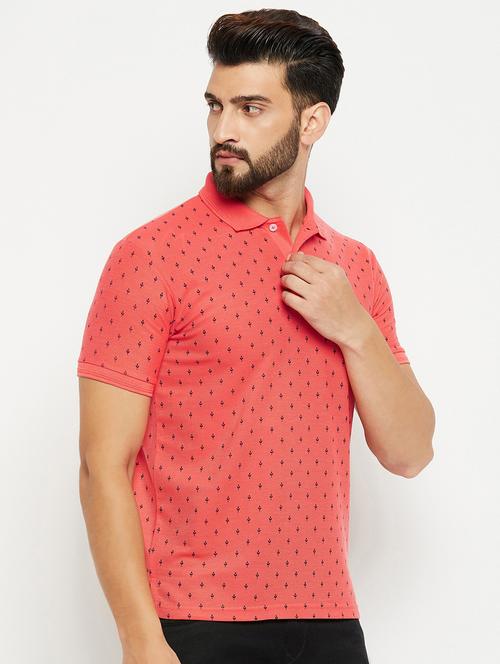 men printed polo t-shirt - 20136466 - Standard Image - 0