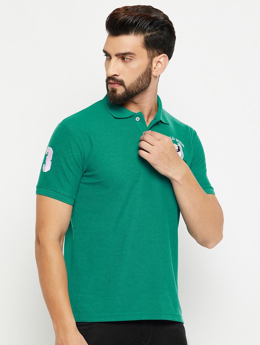 men solid polo t-shirt - 20136473 - Zoom Image - 0