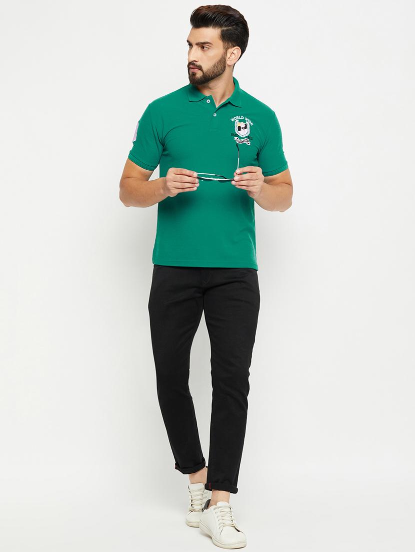 men solid polo t-shirt - 20136473 - Standard Image - 3