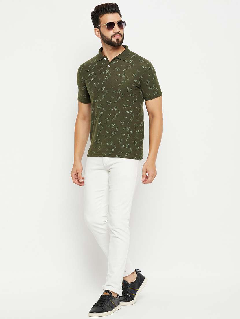 men printed polo t-shirt - 20136482 -  Standard Image - 3
