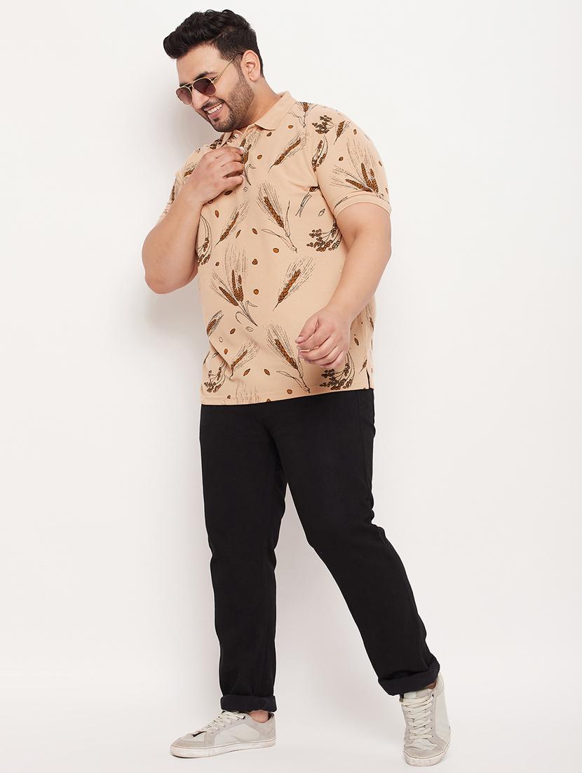 plus size printed polo t-shirt - 20136520 - Standard Image - 3