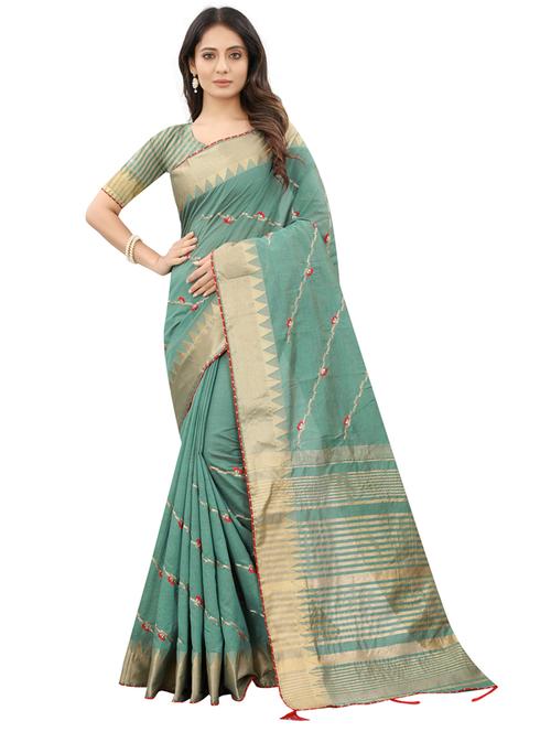 self design saree with blouse - 20136523 -  Standard Image - 0