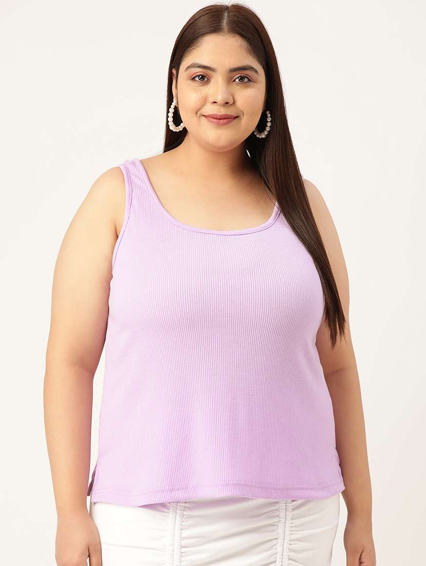 women's straight round neck top - 20136662 - Zoom Image - 0