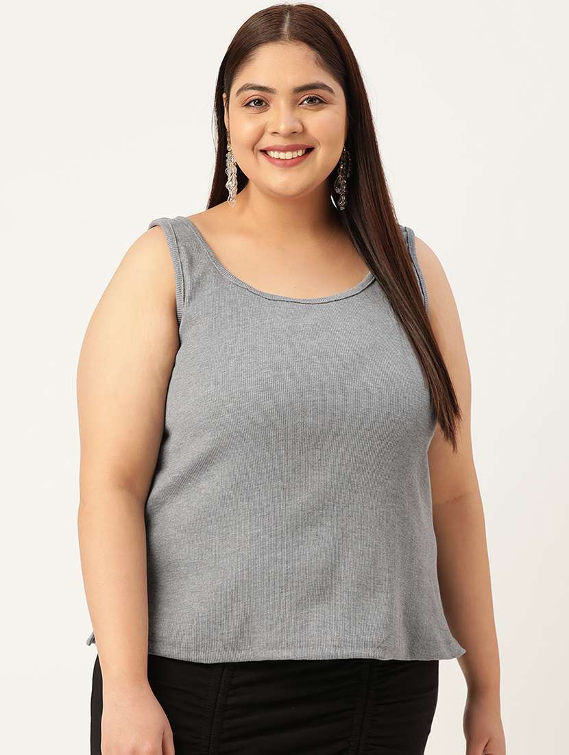 women's tank top round neck top