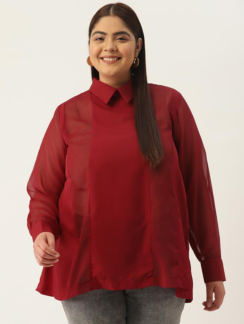 women's a line collared top - 20136718 -  Zoom Image - 0