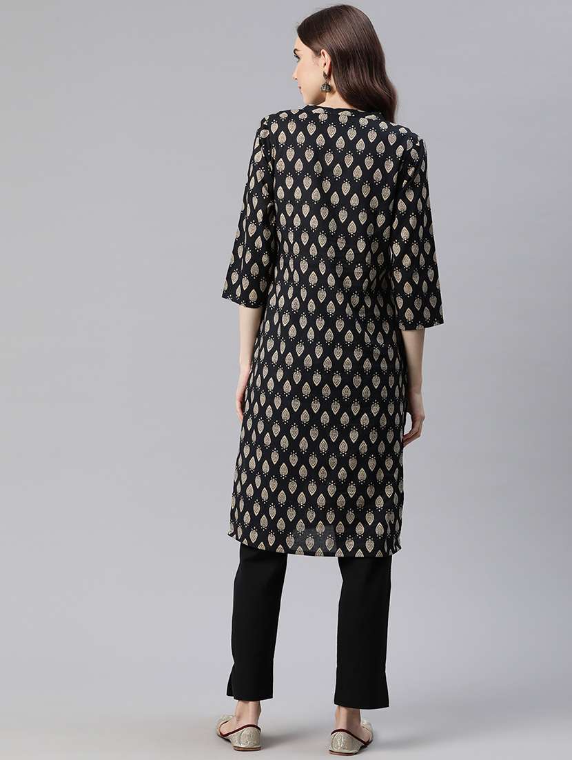 women's straight kurta - 20136760 - Standard Image - 3