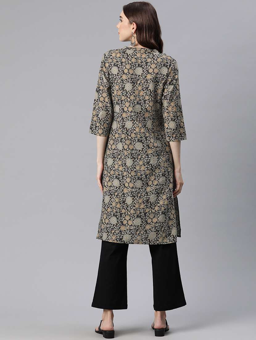 women's straight kurta - 20136762 - Standard Image - 3