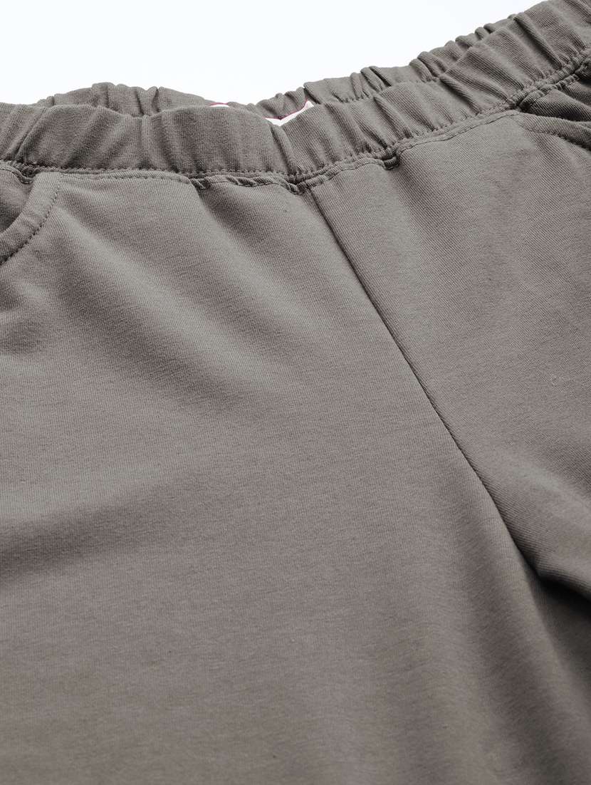 plus size grey side striped full length trouser - 20148611 - Standard Image - 5