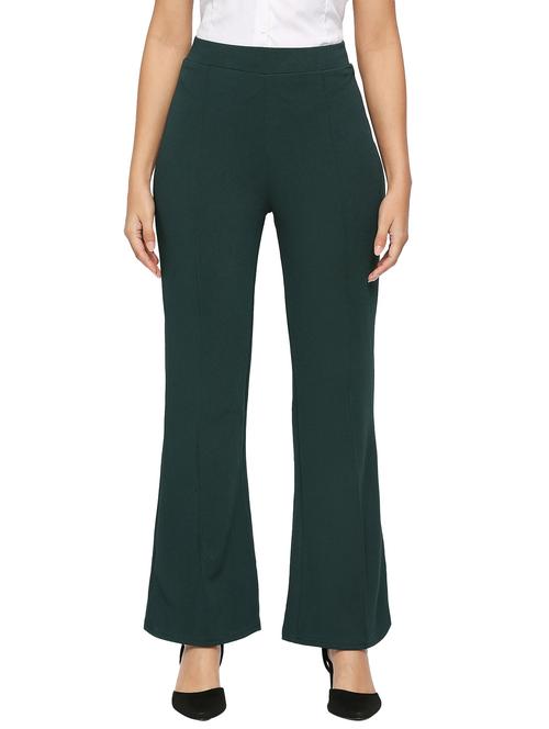 solid full length flared fit trouser - 20148643 - Standard Image - 0