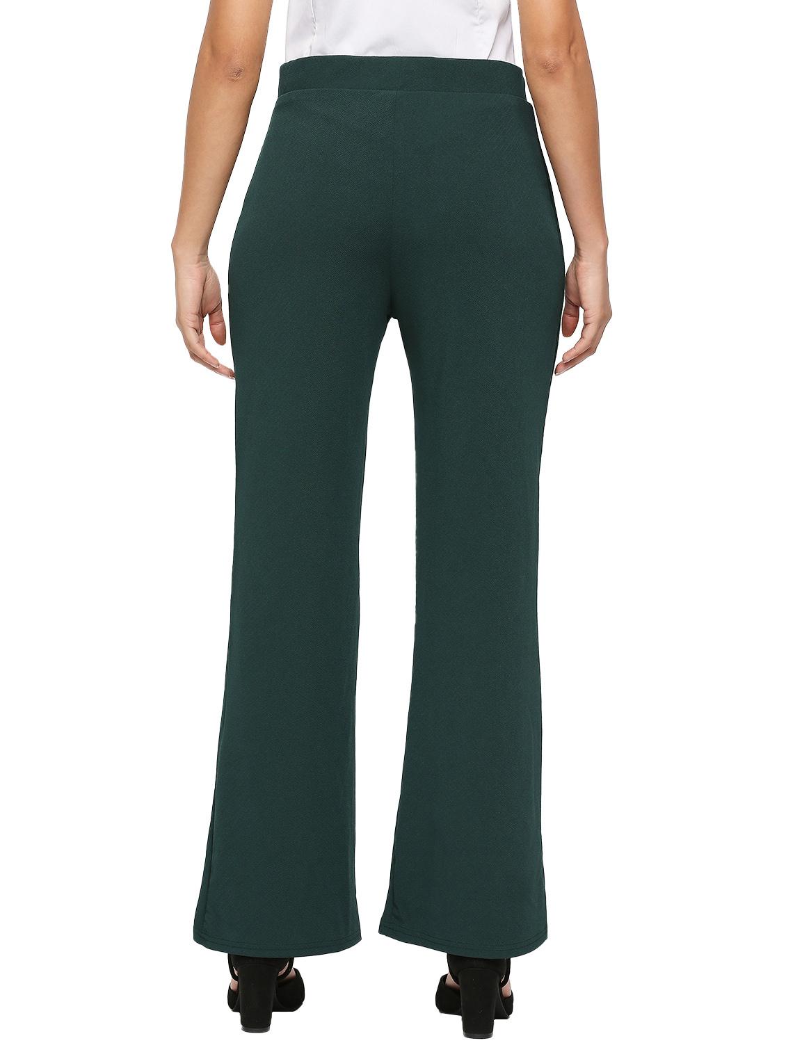 solid full length flared fit trouser - 20148643 - Standard Image - 3