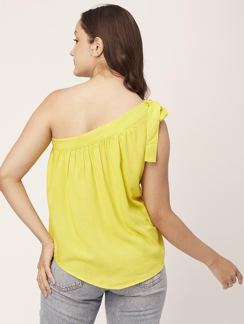 women's a line single shoulder top - 20148982 - Standard Image - 3
